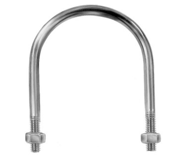 3/8" X 1-1/4" X 2-1/4" U-BOLTS *ZINC* #018